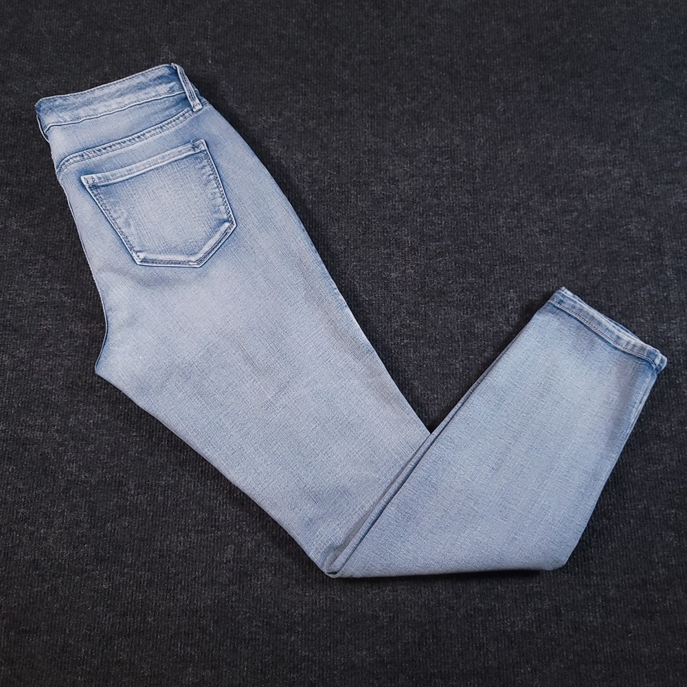 Miracle Jean‎ Divine Skinny Jeans Size 6 Light Wash Floral Embroidered Denim